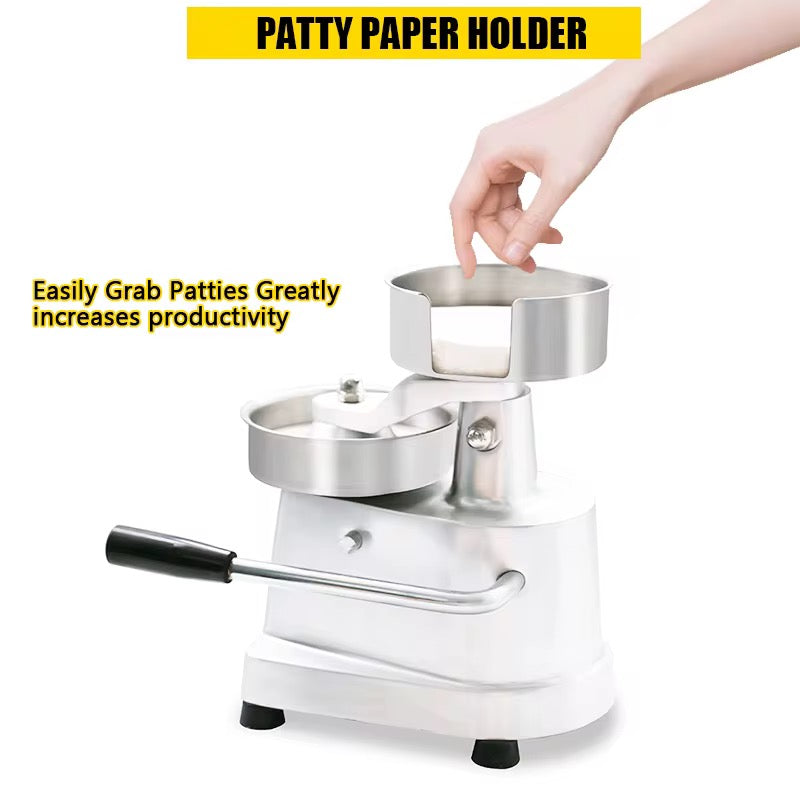 Manual Burger Press, Meat Patty Maker, Meat Processing Machinery with Gear Components - Chefcoca
