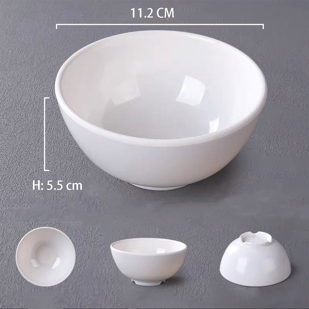 Minimalistic Round Melamine Bowl (405) - Chefcoca