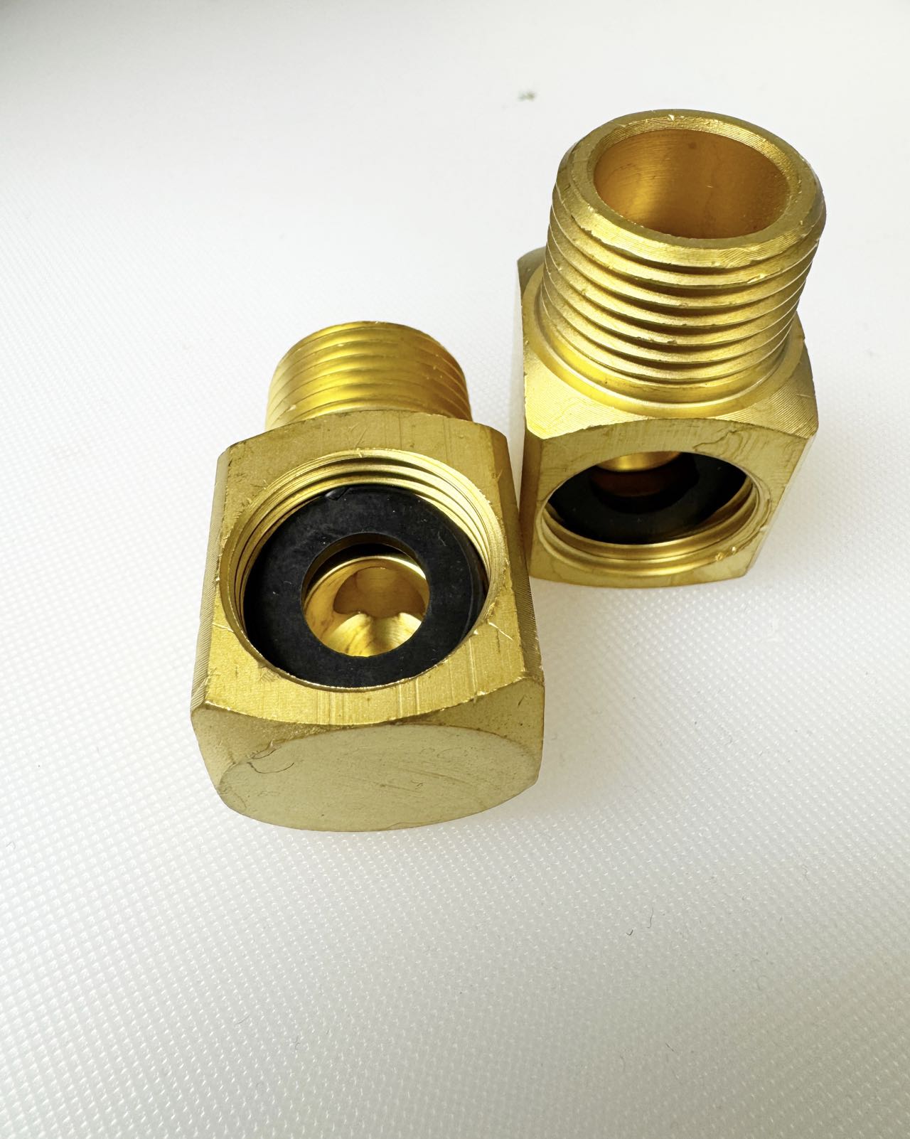 90 Degree elbow brass pipe fitting connector adapter, 2pcs - Chefcoca
