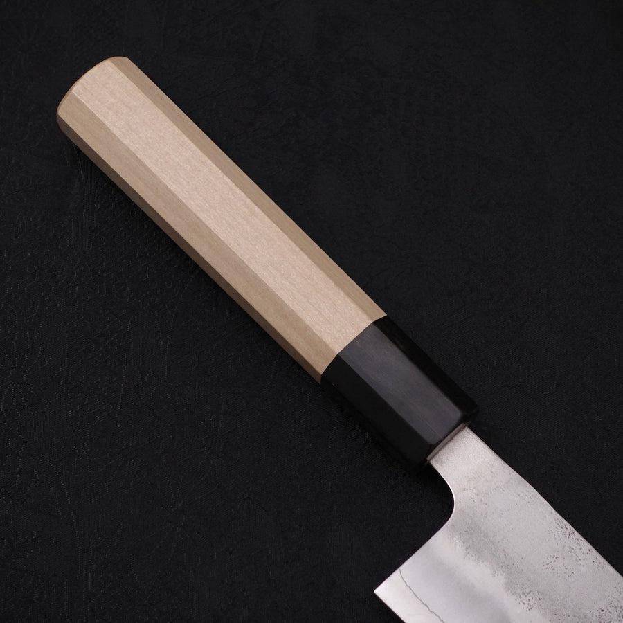 MUSASHI Kiritsuke Silver Steel #3 Nashiji Buffalo Magnolia Handle 210mm (097-210) - Chefcoca
