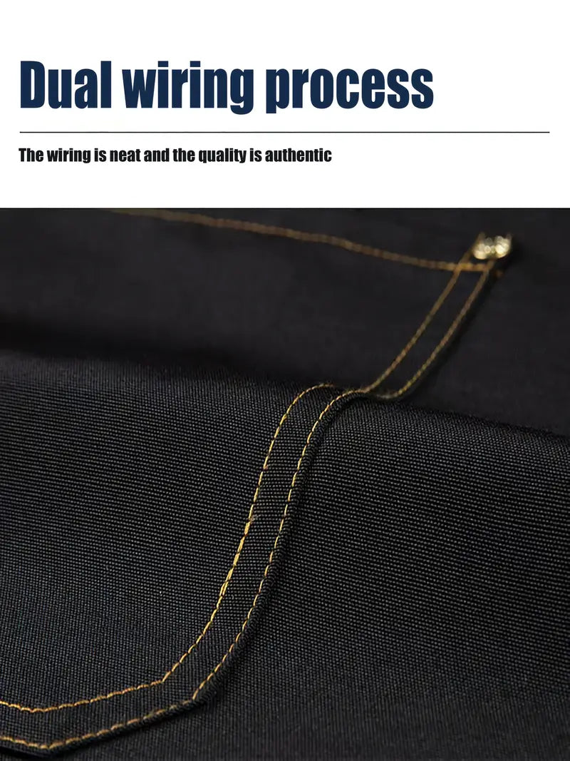 Full-Length Bib Apron with Pockets -BROWN (BA-3027BN) - Chefcoca