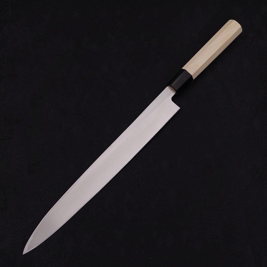 MUSASHI Yanagi ba Silver Steel #3 Kasumi Buffalo Magnolia Handle 300mm (277-300) - Chefcoca