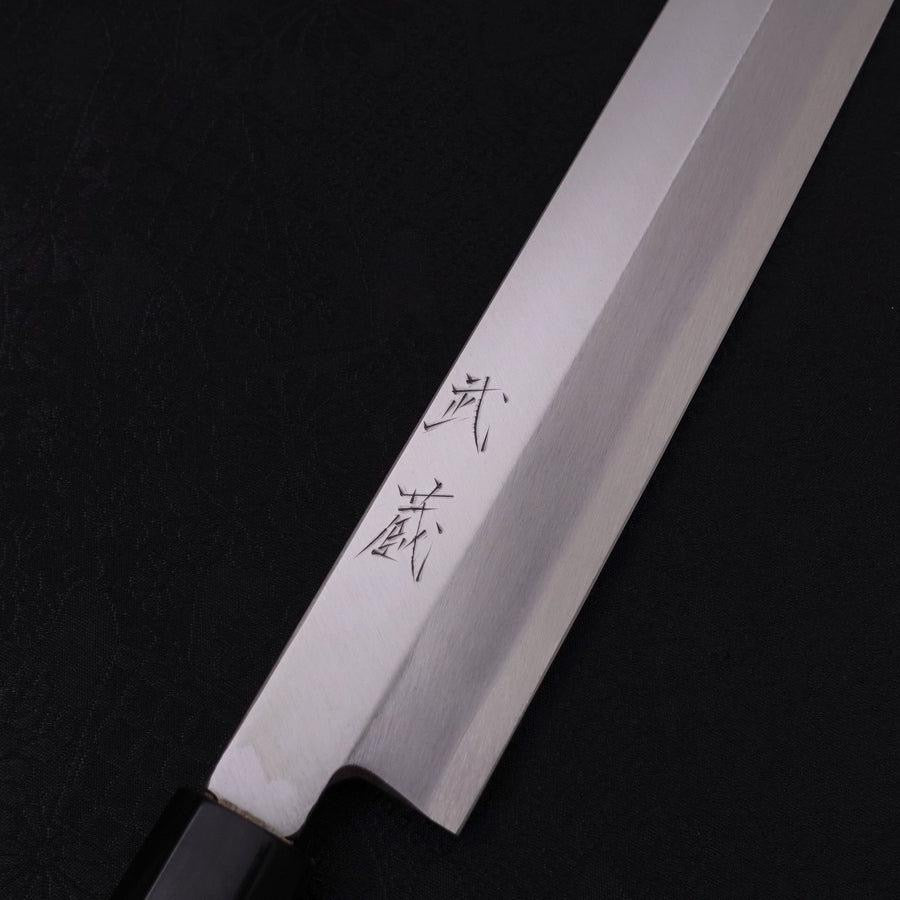 MUSASHI Yanagi ba Silver Steel #3 Kasumi Buffalo Magnolia Handle 300mm (277-300) - Chefcoca