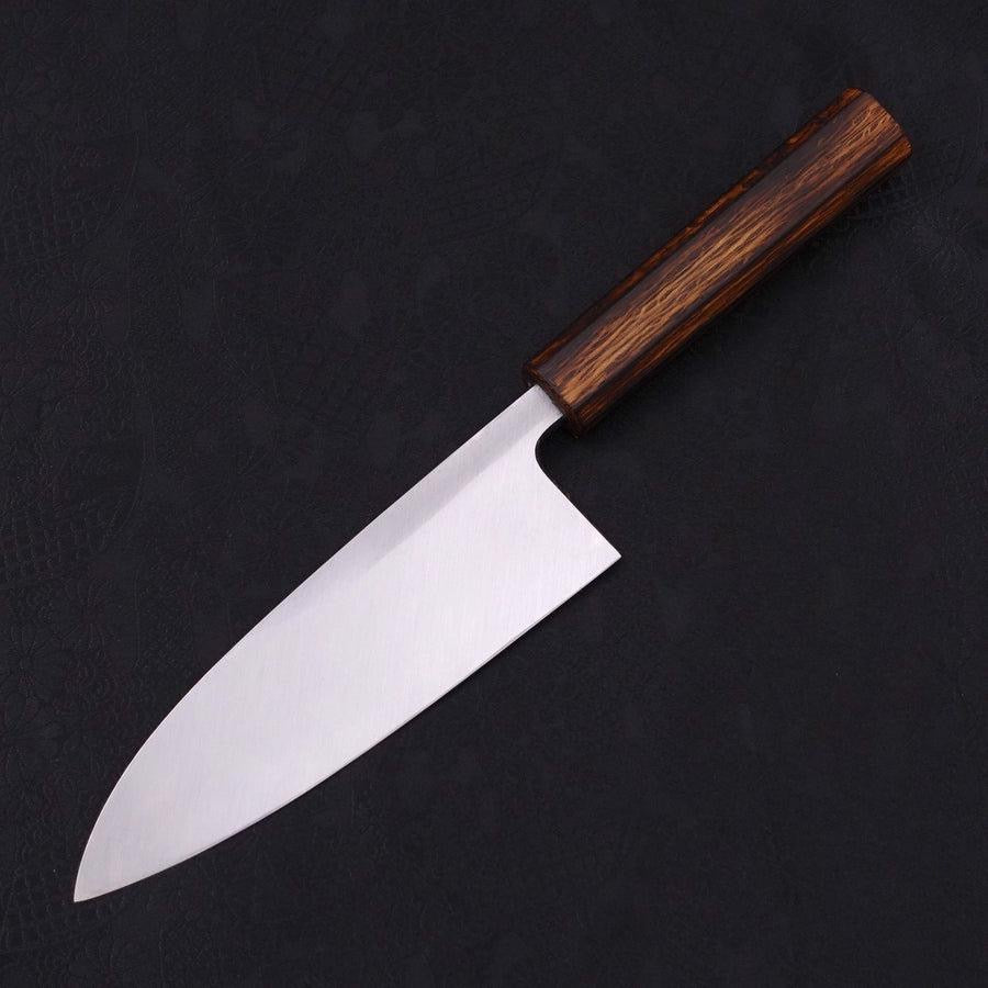 MUSASHI Deba White steel #2 Kasumi Sumi Urushi Handle 180mm (331-180) - Chefcoca