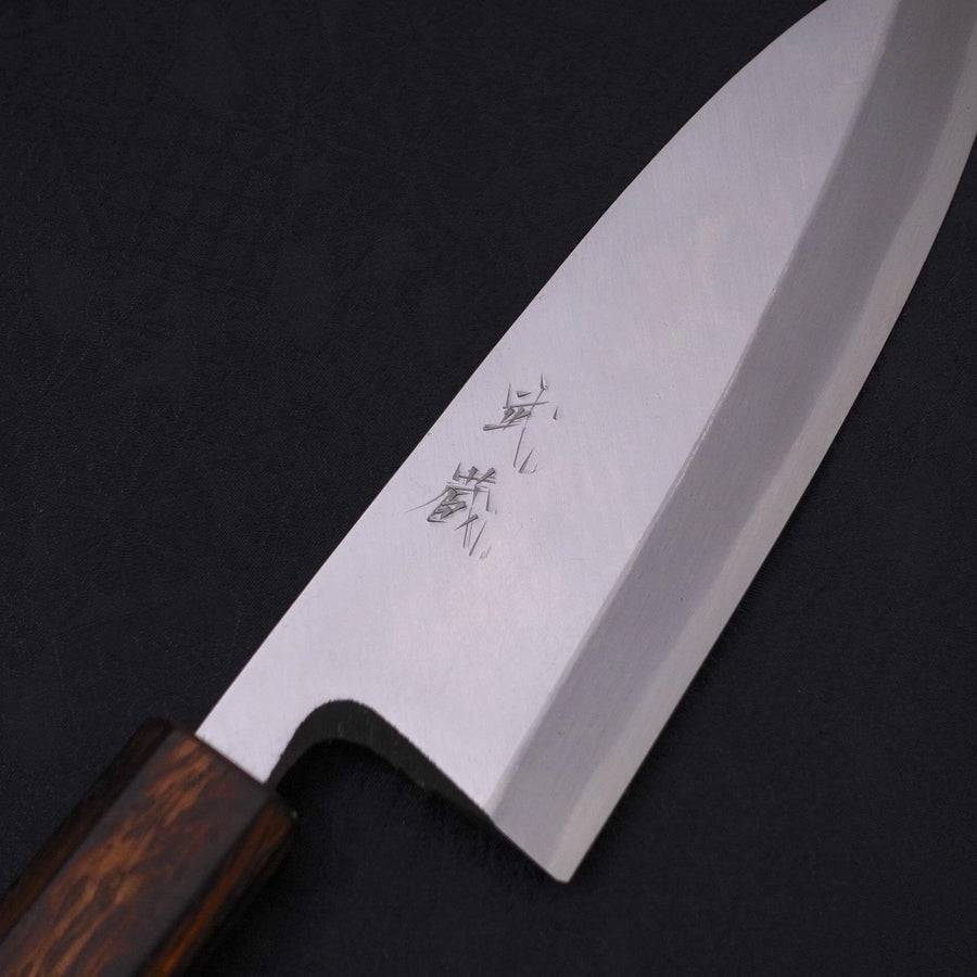 MUSASHI Deba White steel #2 Kasumi Sumi Urushi Handle 180mm (331-180) - Chefcoca