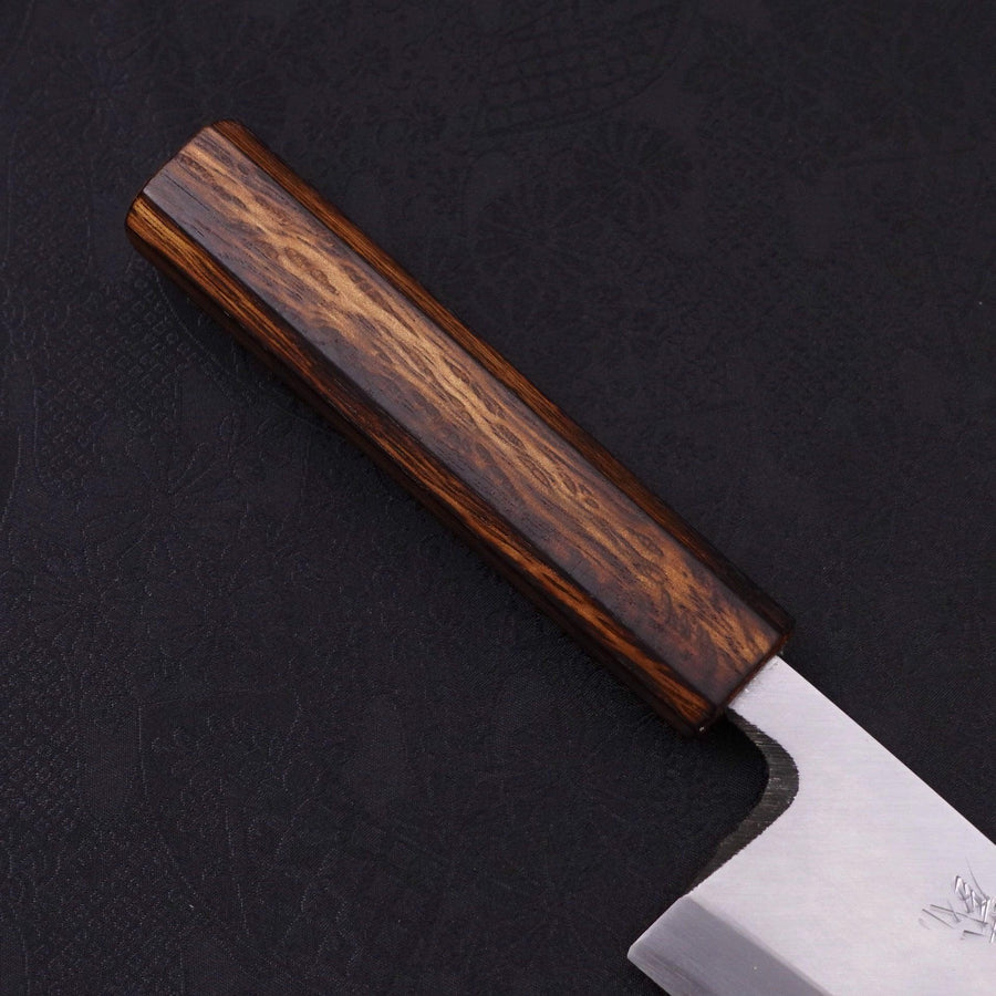 MUSASHI Deba White steel #2 Kasumi Sumi Urushi Handle 180mm (331-180) - Chefcoca