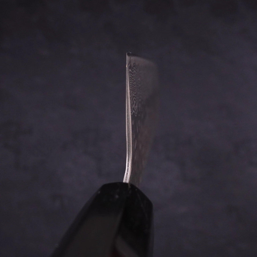 MUSASHI Nakiri AUS-10 Tsuchime Damascus Buffalo Magnolia Handle 165mm (253-165) - Chefcoca