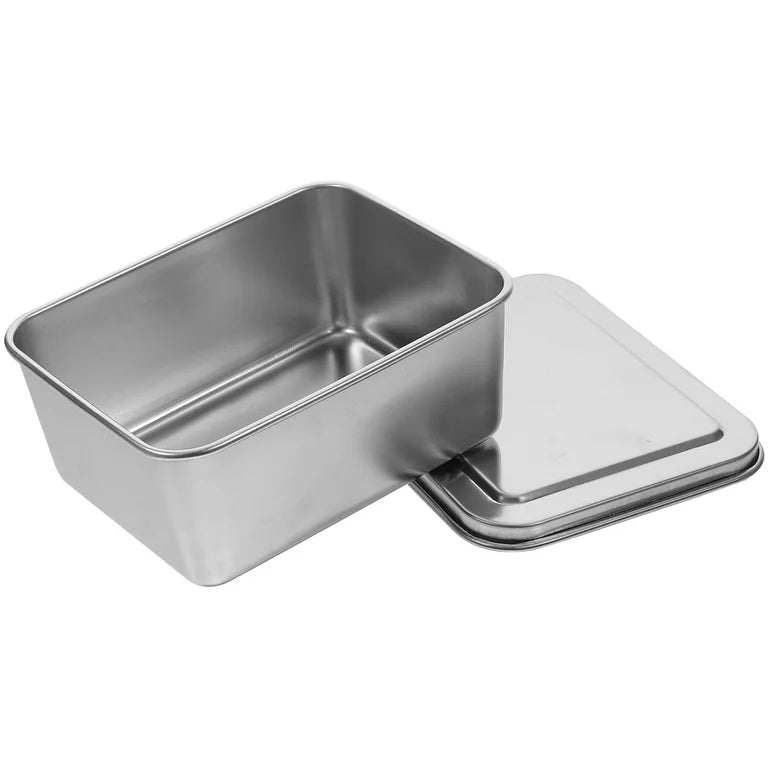 Stainless Steel Sauce/Condiment Box with Rectangular Containers (SBX-1) - Chefcoca