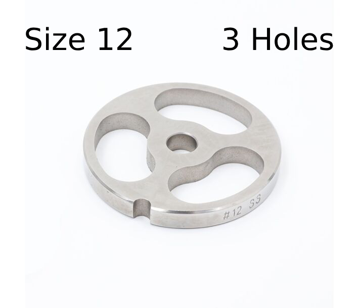 Chefco, #12 Meat Grinder Plate 3 Holes Stuffing Plate (MG-1203) - Chefcoca