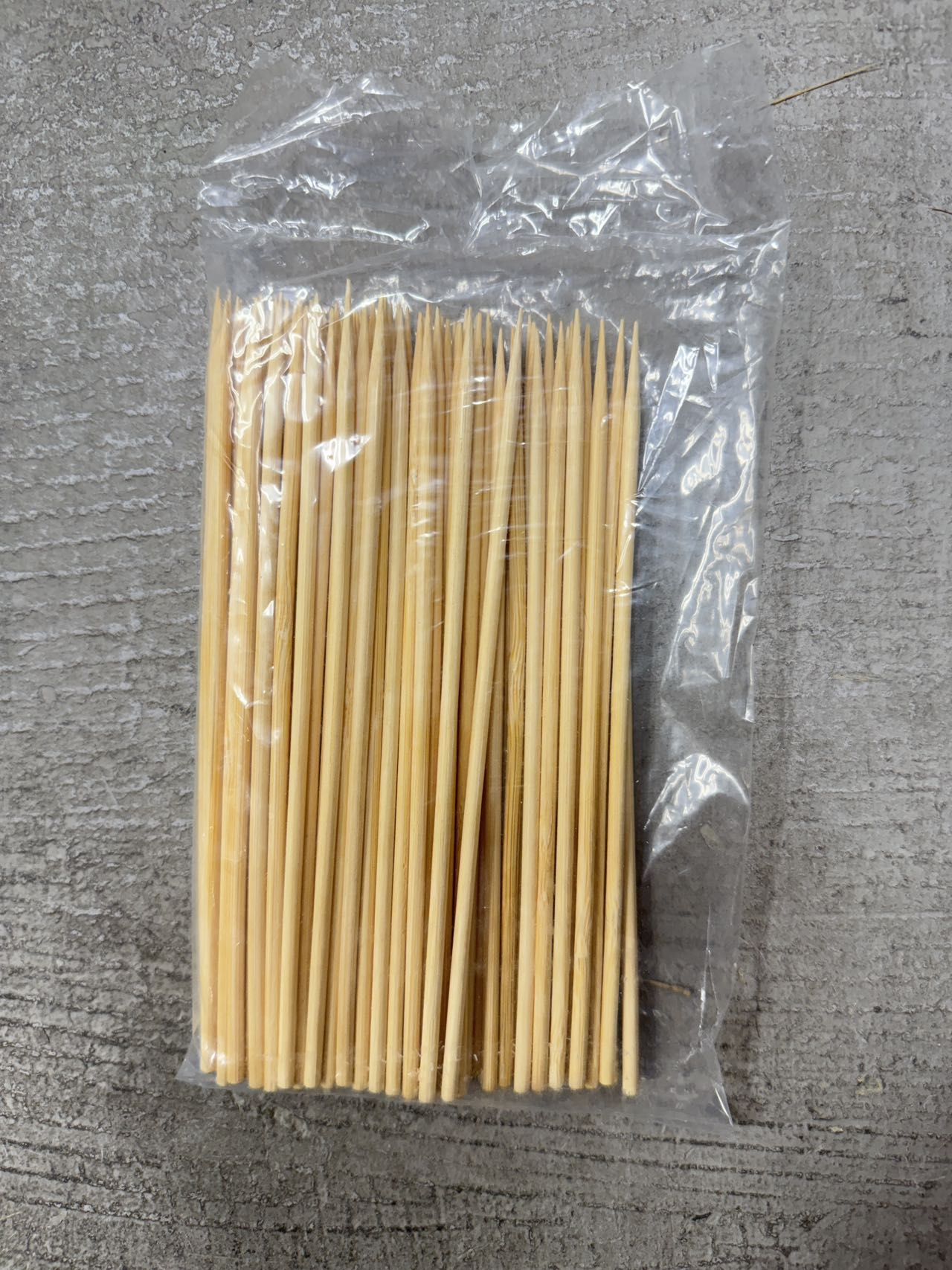Bamboo Skewers, 100 pieces per bag. 6"/15cm (BSK-15+) - Chefcoca