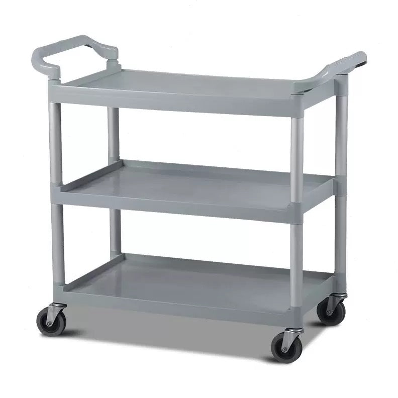 Sub-equip, 3-Tier Utility Carts with Brakes - Gray, 40-3/4L x 19-1/2W x 37-3/8H (carts only)