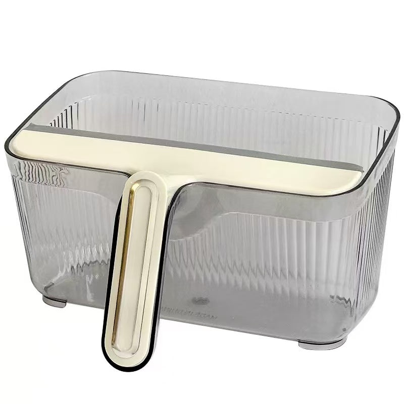 Chefco, Table Top Garbage Can, The Cleaning Bucket  with Silicone Wiper, Gray (SJ-5938E) - Chefcoca
