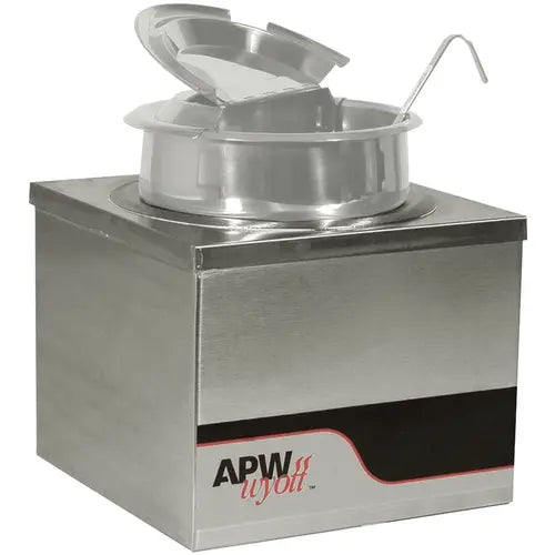 APW Wyott Stainless Steel Countertop 4 Qt Round Well Food Warmer -120v - Chefcoca