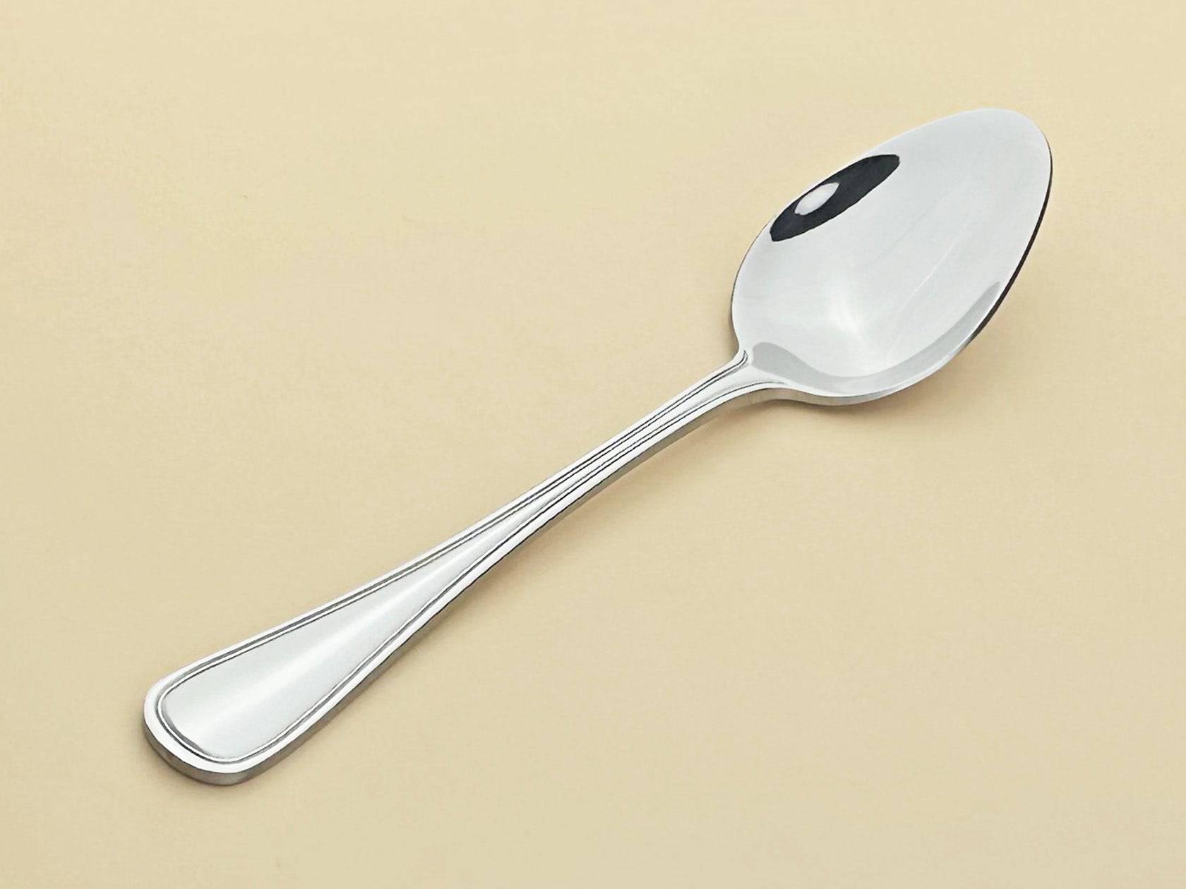 Sub-equip, 194-03 - Dots Dinner Spoon, 18/0 Medium weight, 12pcs - Chefcoca
