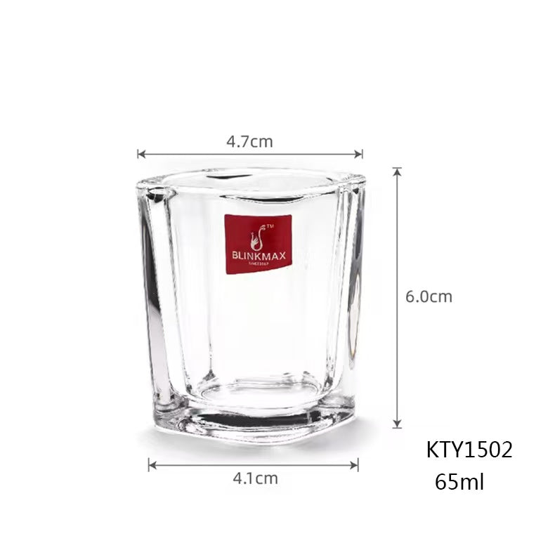 Chefco, 65ml Restaurant transparent Schnaps whiskey cup blank sublimation liquor glasses Mini Spirits bullet shot glass (KTY1502)-12pcs - Chefcoca