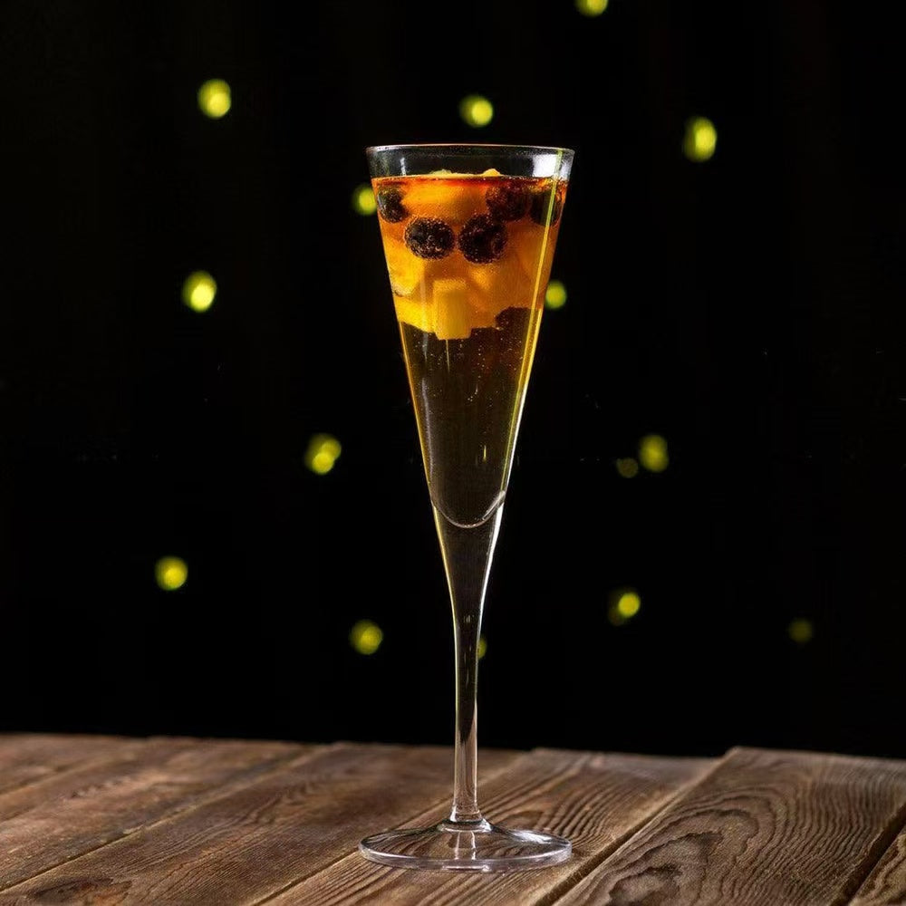 Chefco, 44305, 150 ml / 5 OZ V-Line Champagne Flute x 6 pcs - Chefcoca