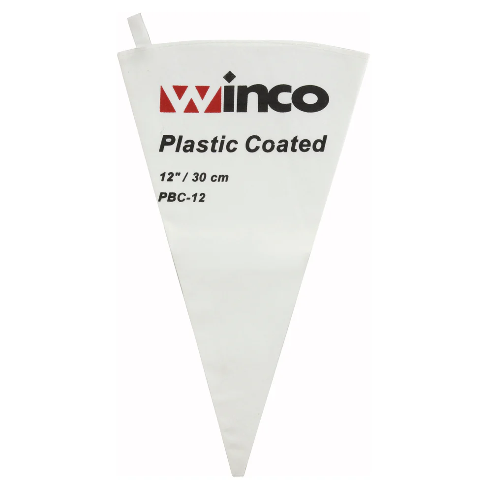 PBC-12 - Pastry Bag, Cotton with Plastic Coating - 12" - Chefcoca