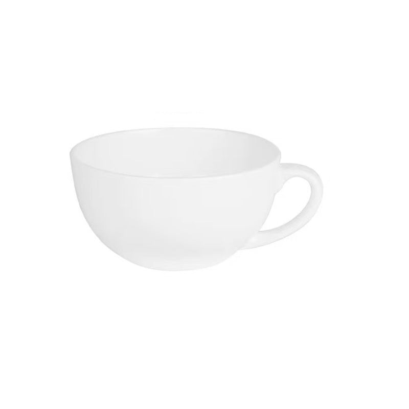 C610-77C, 8 oz Cappuccino Cup - Ceramic, White (12pcs) - Chefcoca