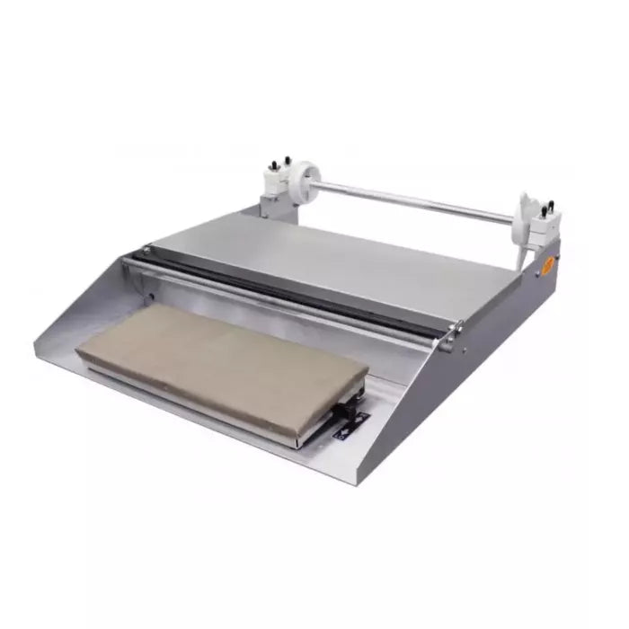 Machine d'emballage 152 mm x 381 mm, capacité d'un rouleau, avec axes de montage