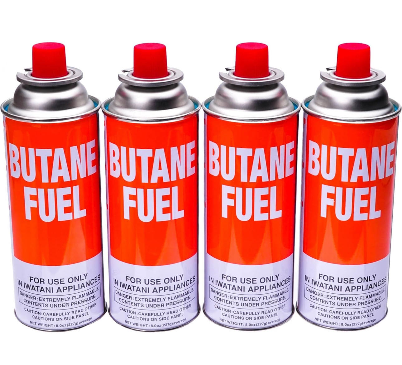 Iwatani Butane Canister Fuel (8oz x 4), In stock pick up only. - Chefcoca