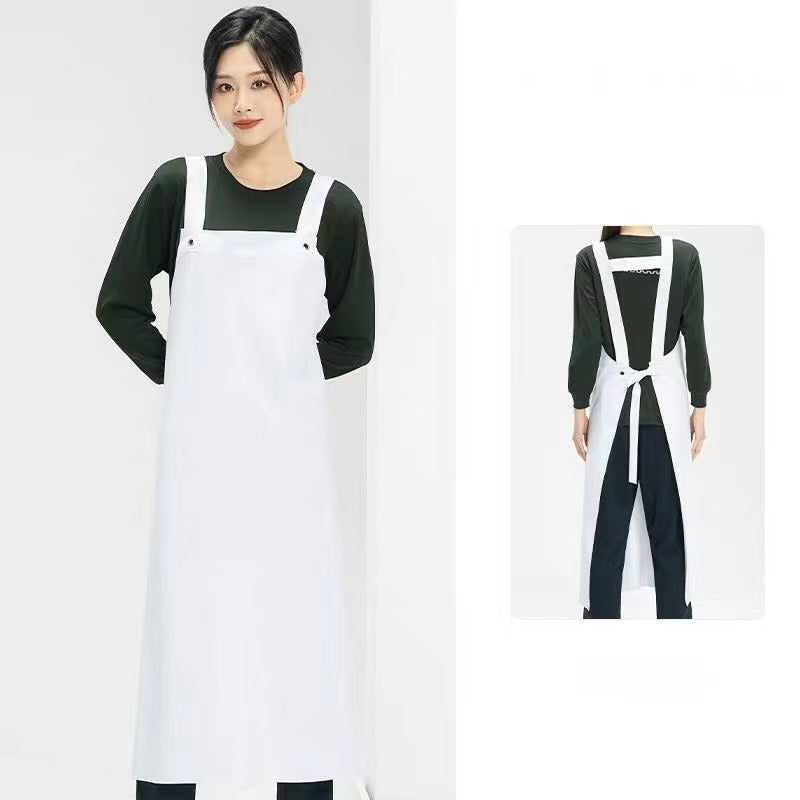 CHEFCO,PA-4231W,Waterproof Lightweight Apron for Dishwashing Cleaning-White,42"X26" - Chefcoca