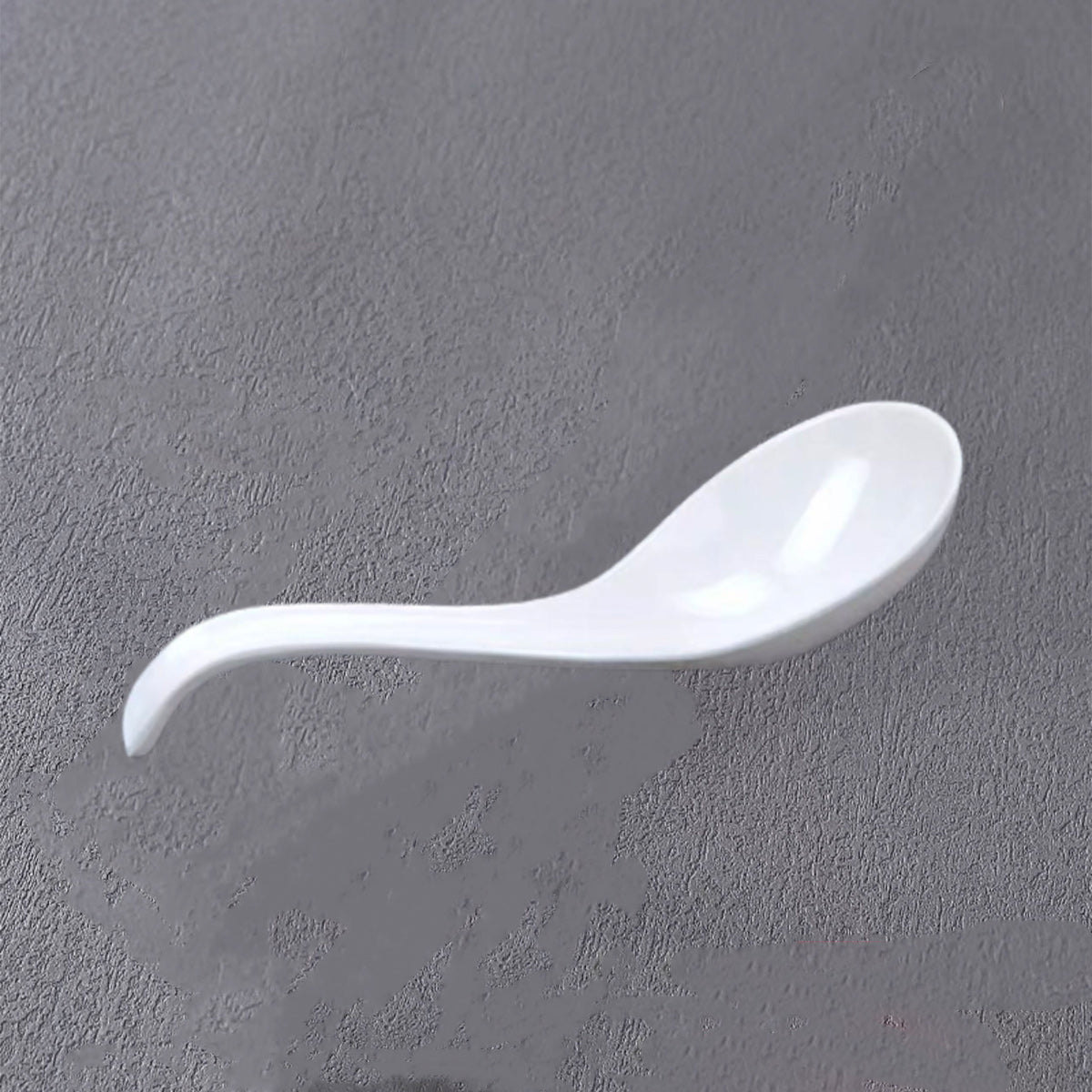 White Melamine Jumbo Soup Spoon(7019W) - Chefcoca