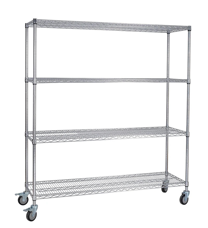 Chrome Plated Wire Shelves 24" Width (2 Pieces, shelves only)