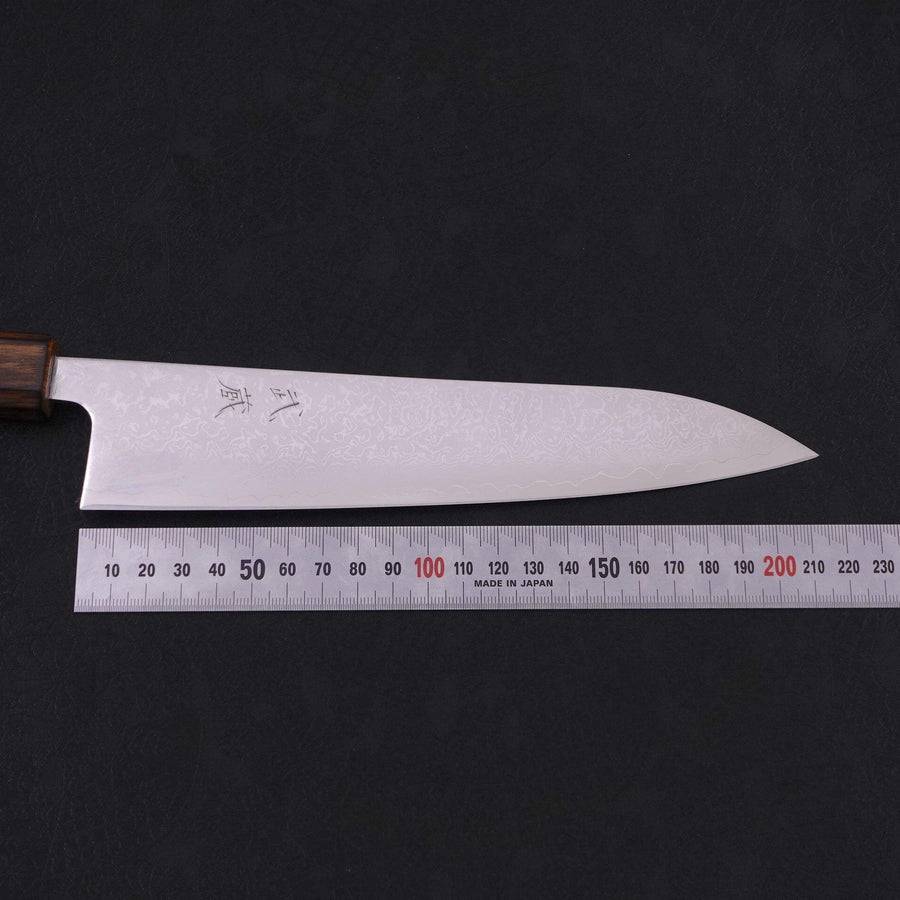 MUSASHI Gyuto VG-10 Damascus Sumi Urushi Handle 210mm (324-210) - Chefcoca