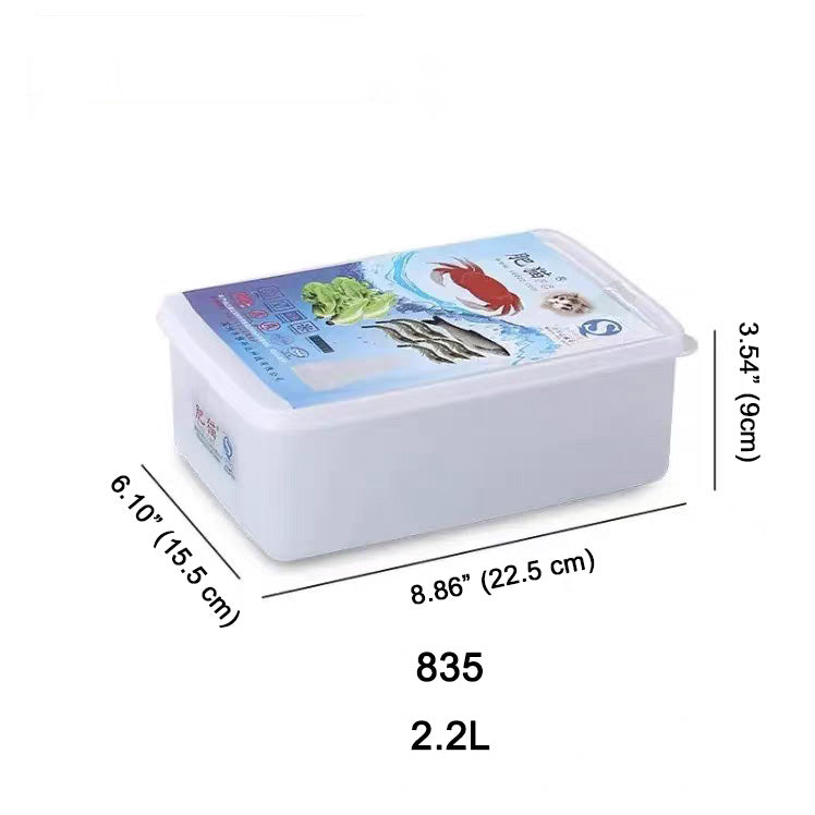 Rectangular Plastic Storage Container with Lid - Chefcoca