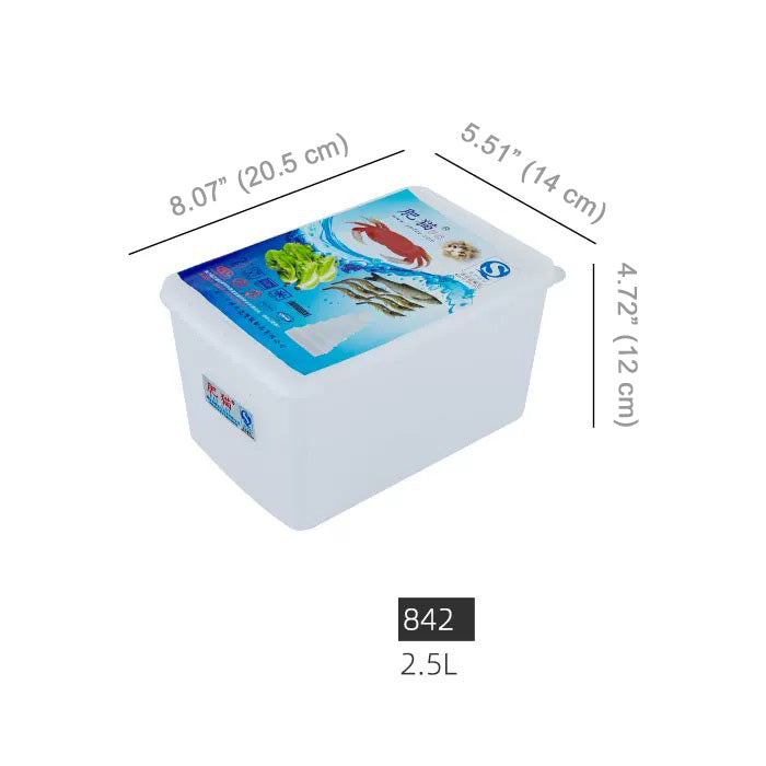 Rectangular Plastic Storage Container with Lid - Chefcoca