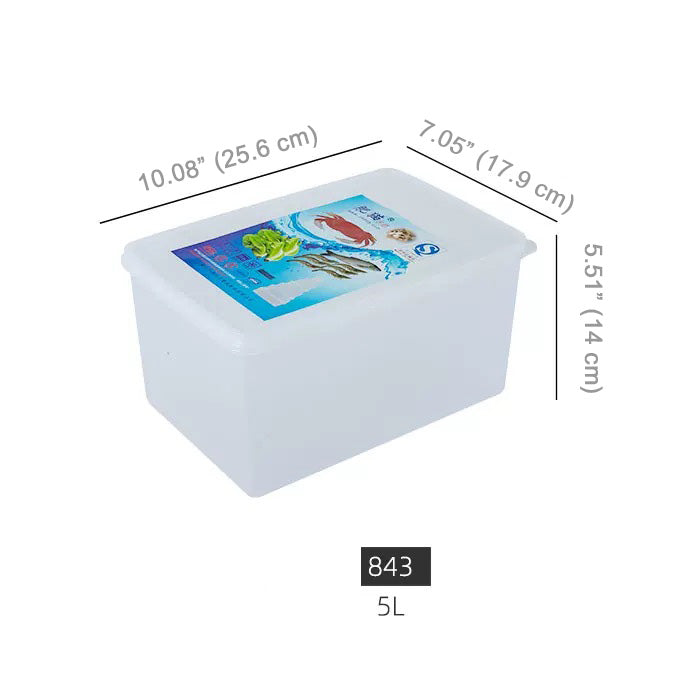 Rectangular Plastic Storage Container with Lid - Chefcoca
