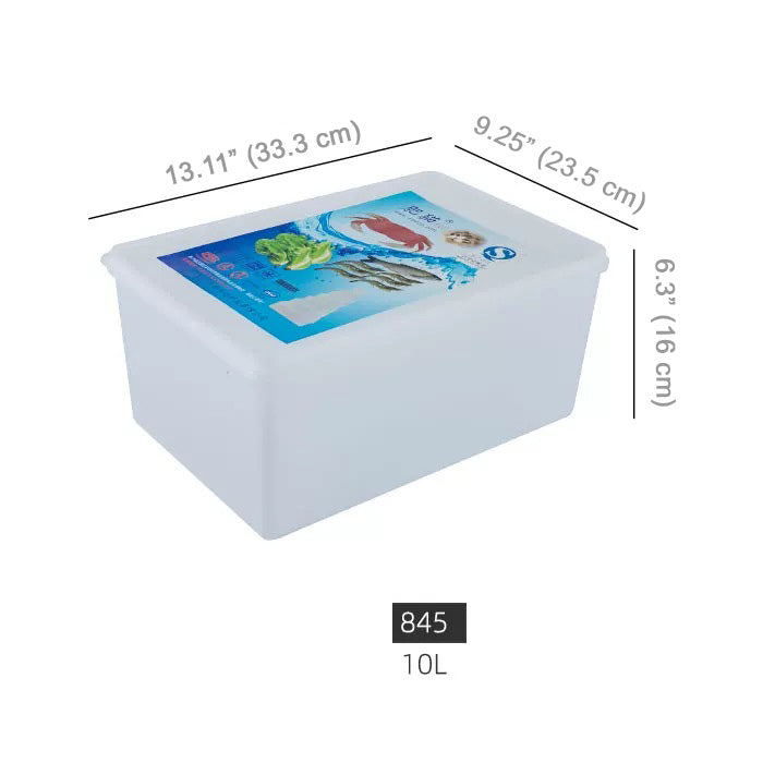 Rectangular Plastic Storage Container with Lid - Chefcoca