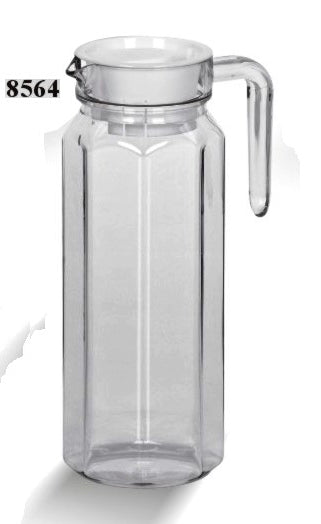 Clear Polycarbonate Octagonal Pitcher (0.5-1L) - Chefcoca