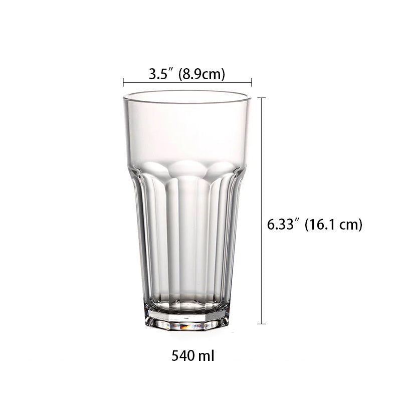 Polycarbonate Etched Water Glass/Tumbler , Clear(13.5-21oz) - Chefcoca