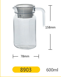Clear Polycarbonate Octagonal Pitcher (0.5-1L) - Chefcoca