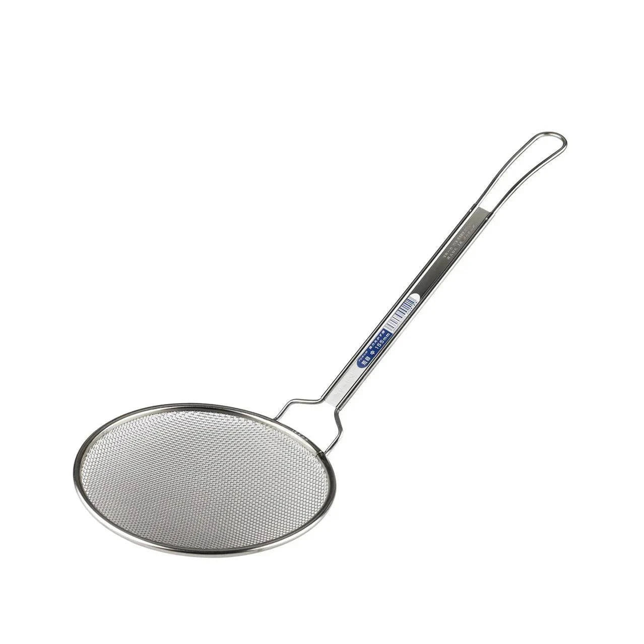 188mm, 18-8 Stainless Steel Coarse Mesh Skimmer 7" Dia. (Made in Japan) - Chefcoca
