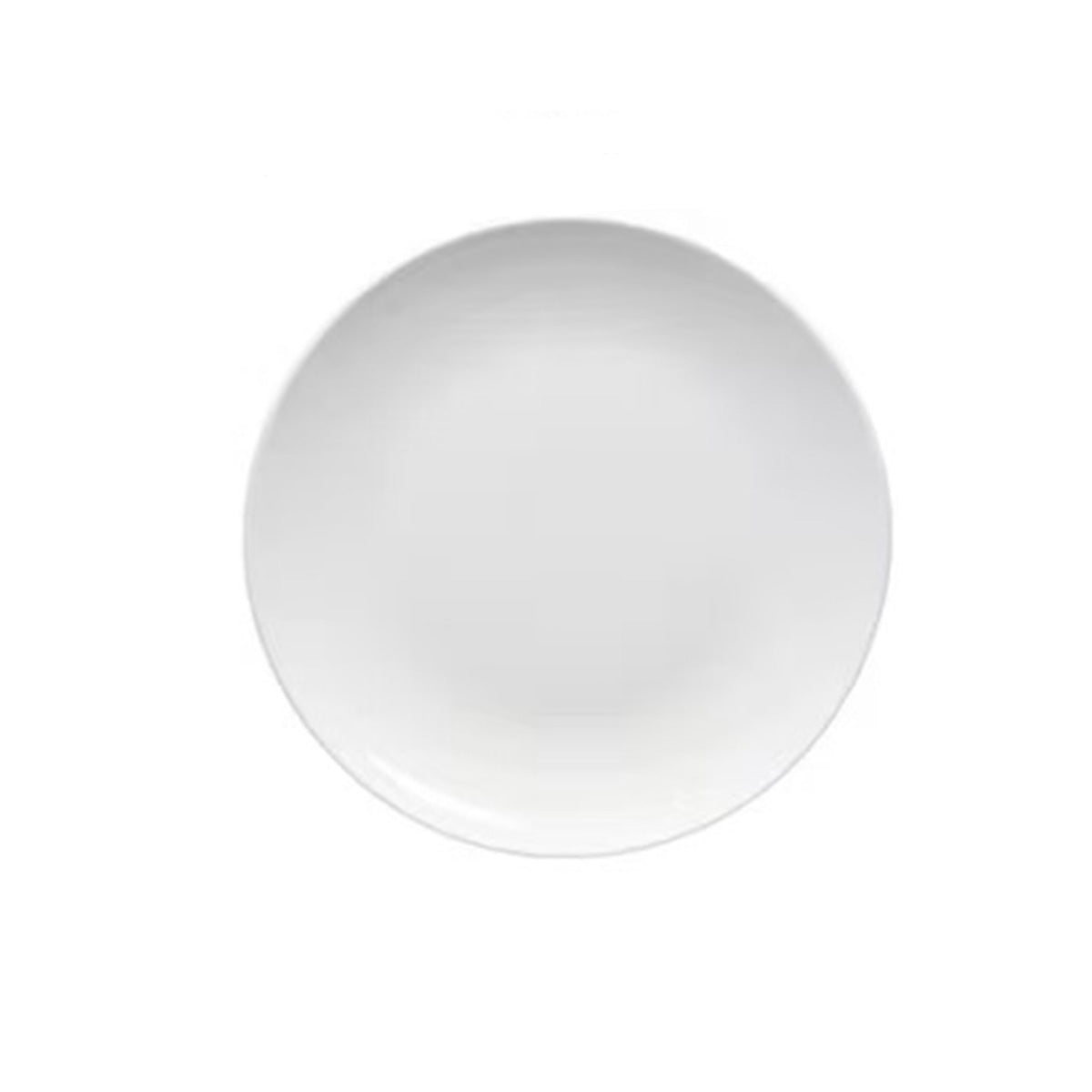 C210-71N ,7" x 7/8" H, Round Coupe Plate - Ceramic, White (12 pcs) - Chefcoca