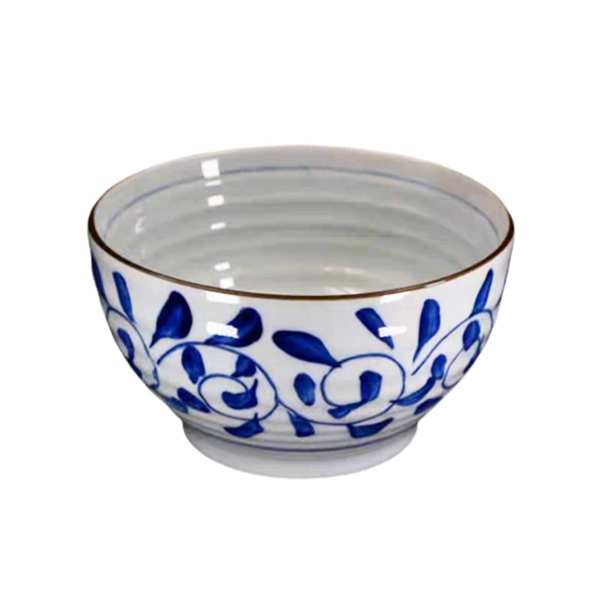 Ceramic Noodle Bowl With Blue Vine Pattern (A670-92/94) - Chefcoca