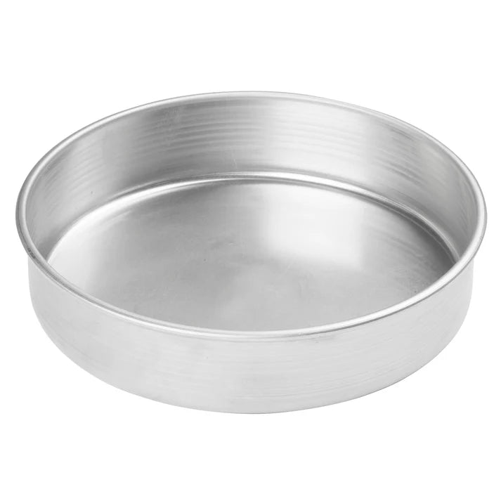 Winco Round Layer Cake Pan, Aluminum - 9" Dia x 2" H- Chefcoca