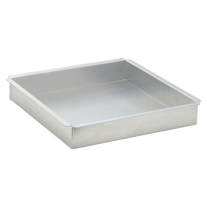 Winco Square Cake Pan, Aluminum - 12" x 12" x 2" - Chefcoca