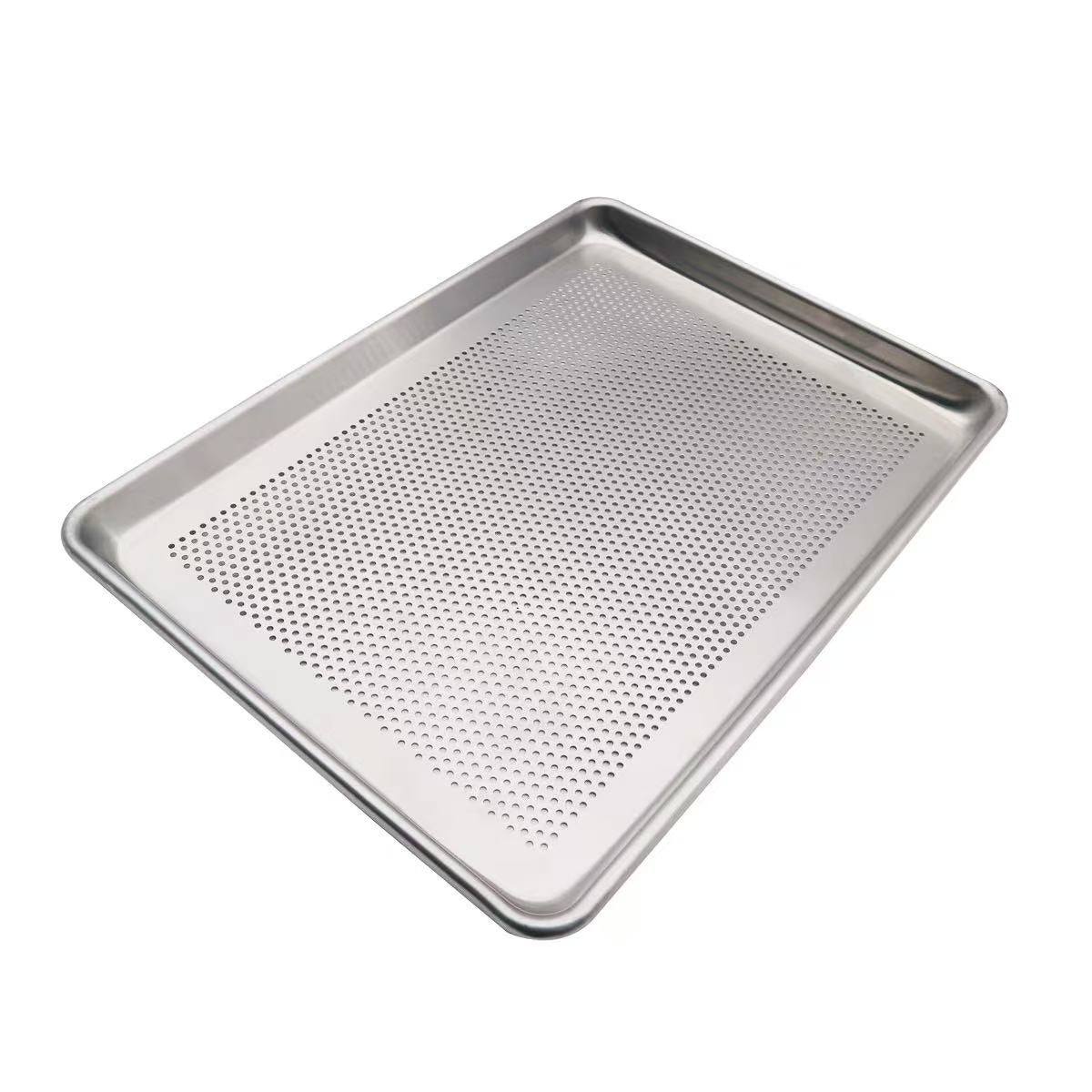 ALSP-1826P, Aluminum Sheet Pan - Perforated, Full Size Sheet, 17.75"x 25.75"x1"D - Chefcoca