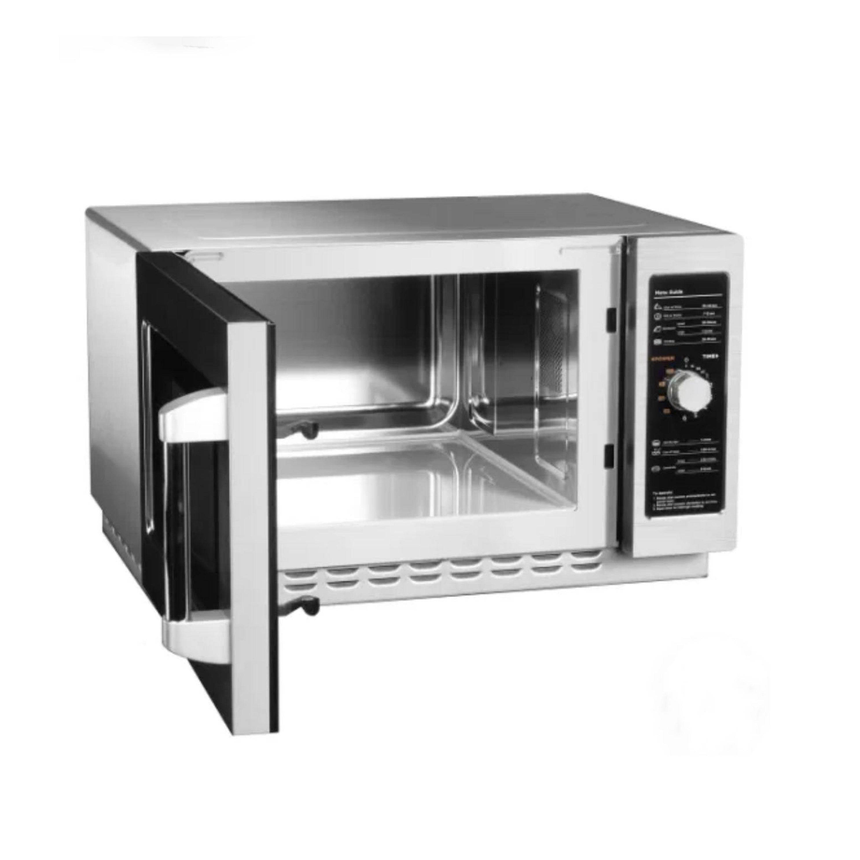 AM1034NS1 Medium-Duty Commercial Microwave Oven with Dial Control - 34L, 1000W - Chefcoca