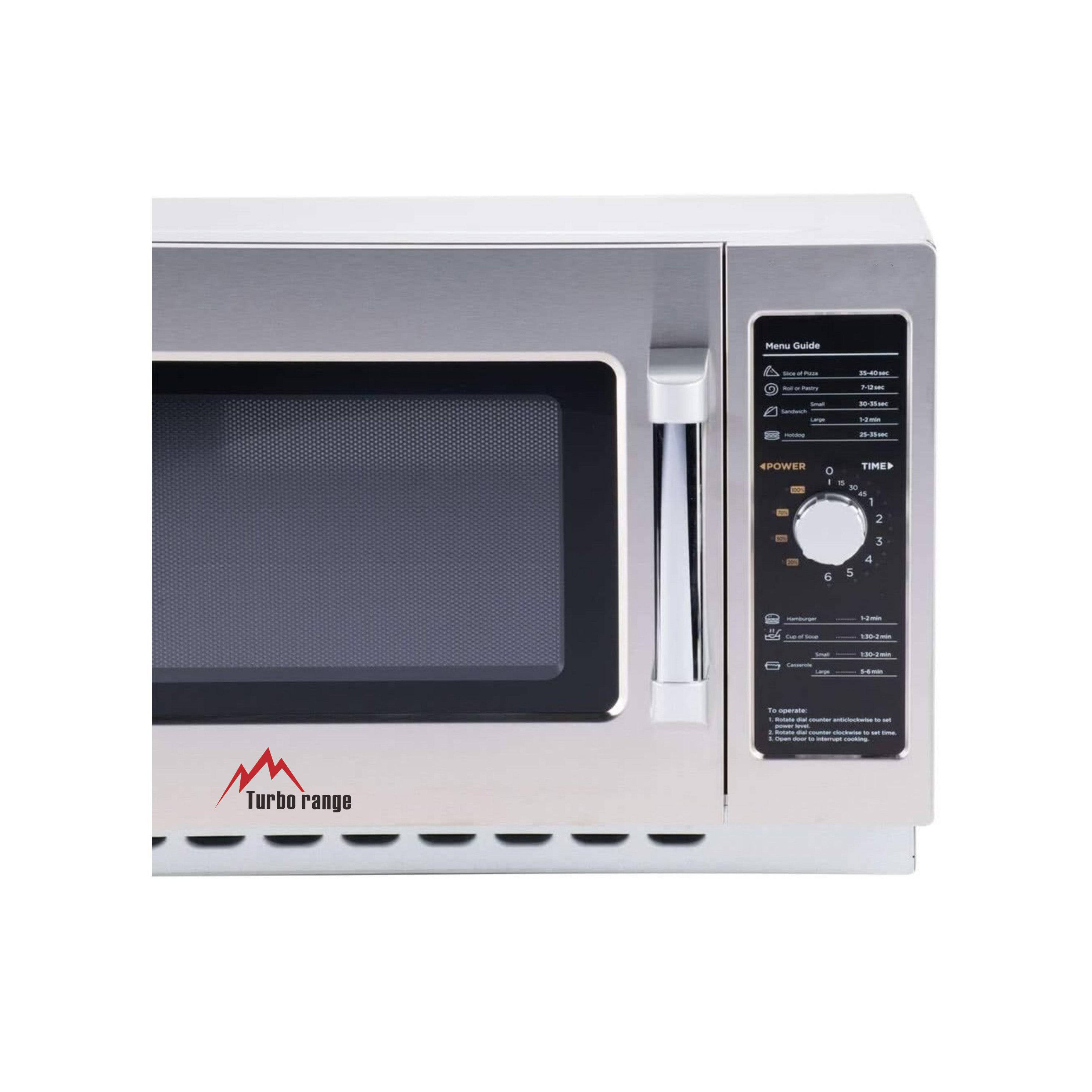 AM1034NS1 Medium-Duty Commercial Microwave Oven with Dial Control - 34L, 1000W - Chefcoca