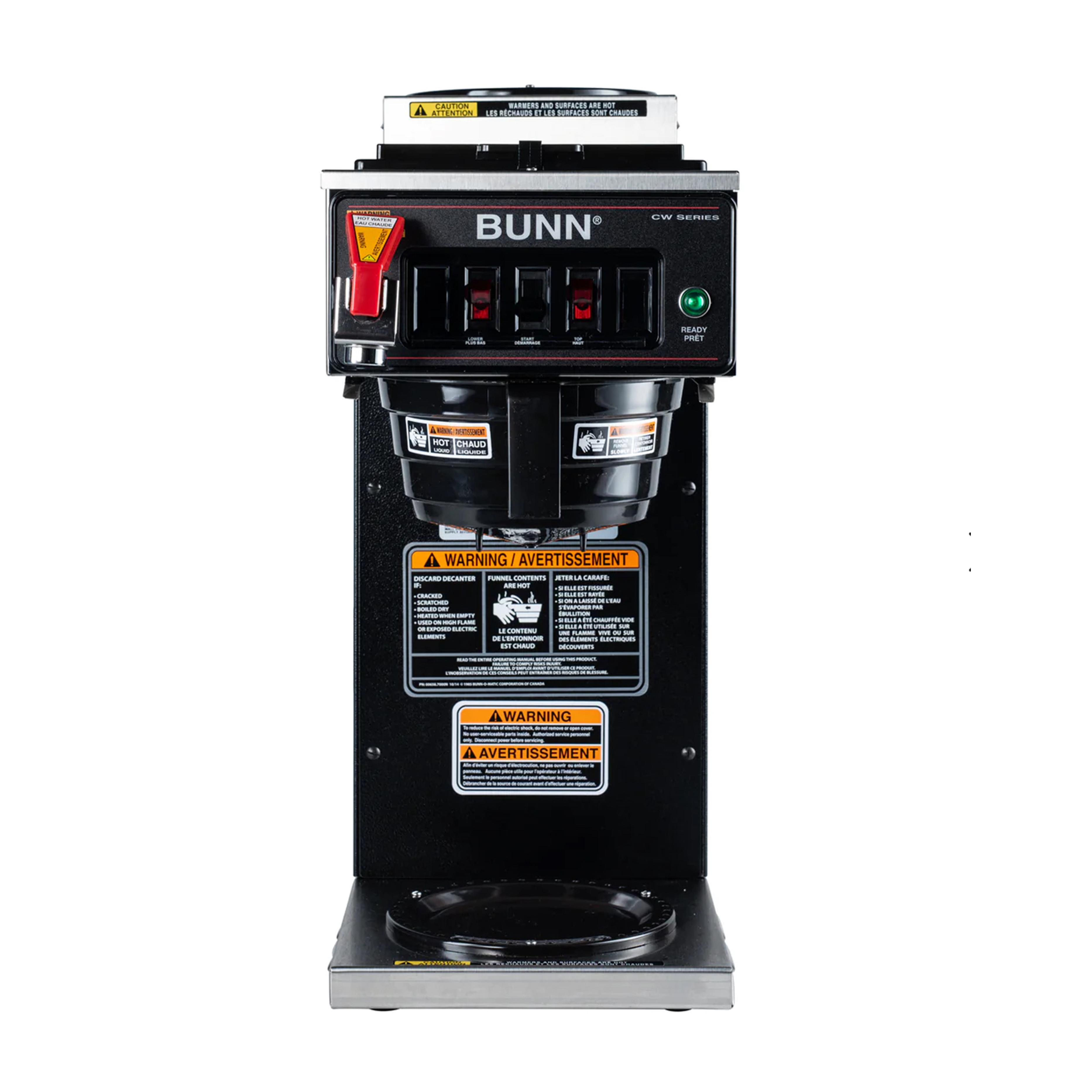 BUNN - CWTF15-2 12 Cup Automatic Coffee Brewer w/ 2 Warmers - 12950.6033 - Chefcoca