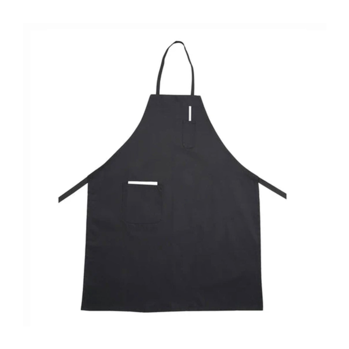 BAF-3426K, 34”x 26" Full Length Bib Apron With Pocket, Black