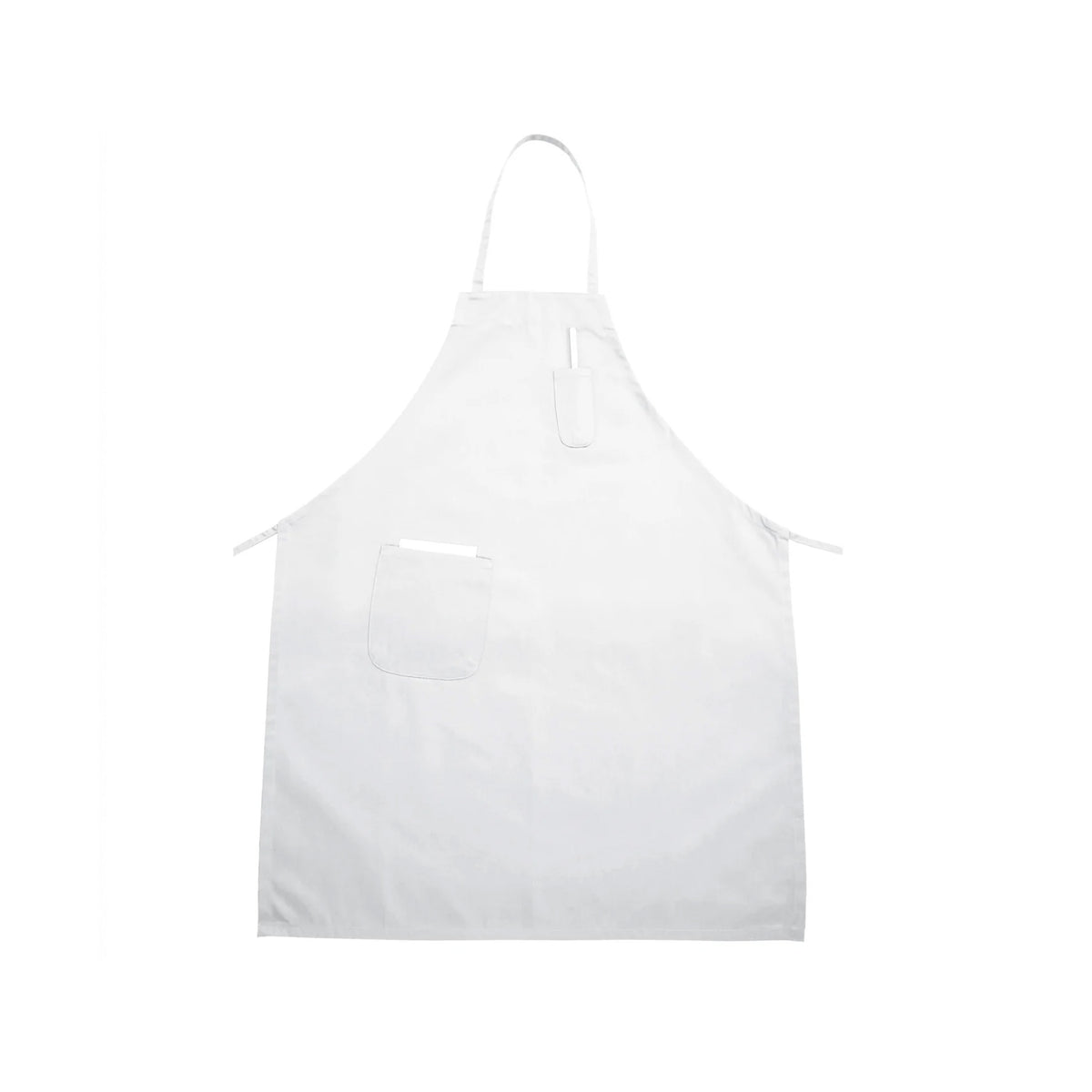 BAF-3426W, 34”x 26" Full Length Bib Apron With Pocket, White