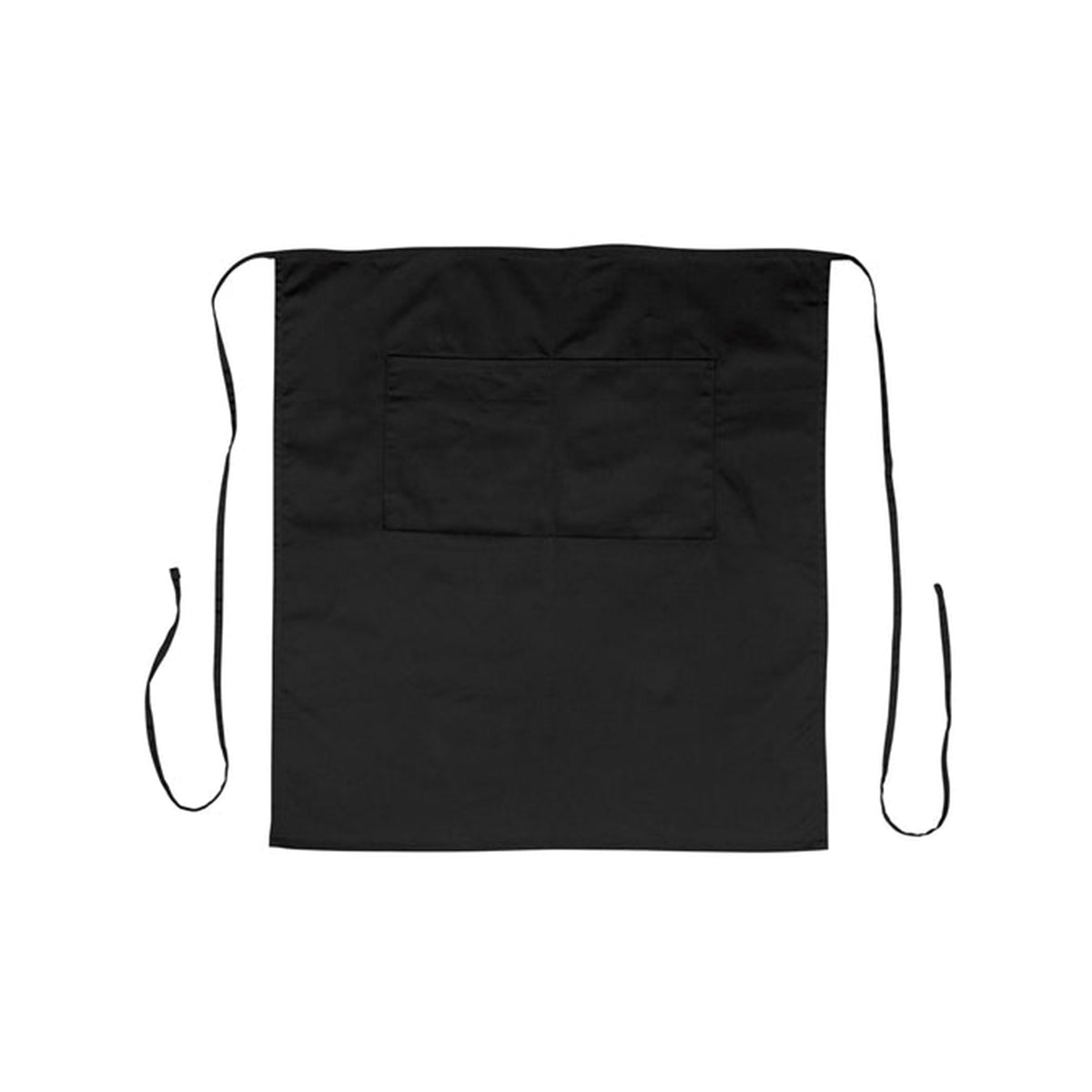 BAM-3128K, 31”x 28",2-Pocket Half Length Apron, ,Black