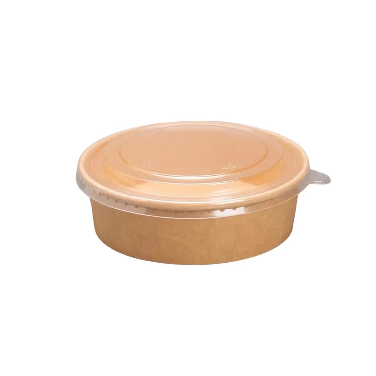 300 Sets, 1100ml, ECO Friendly disposable Kraft Paper Bowls with Lids - Chefcoca