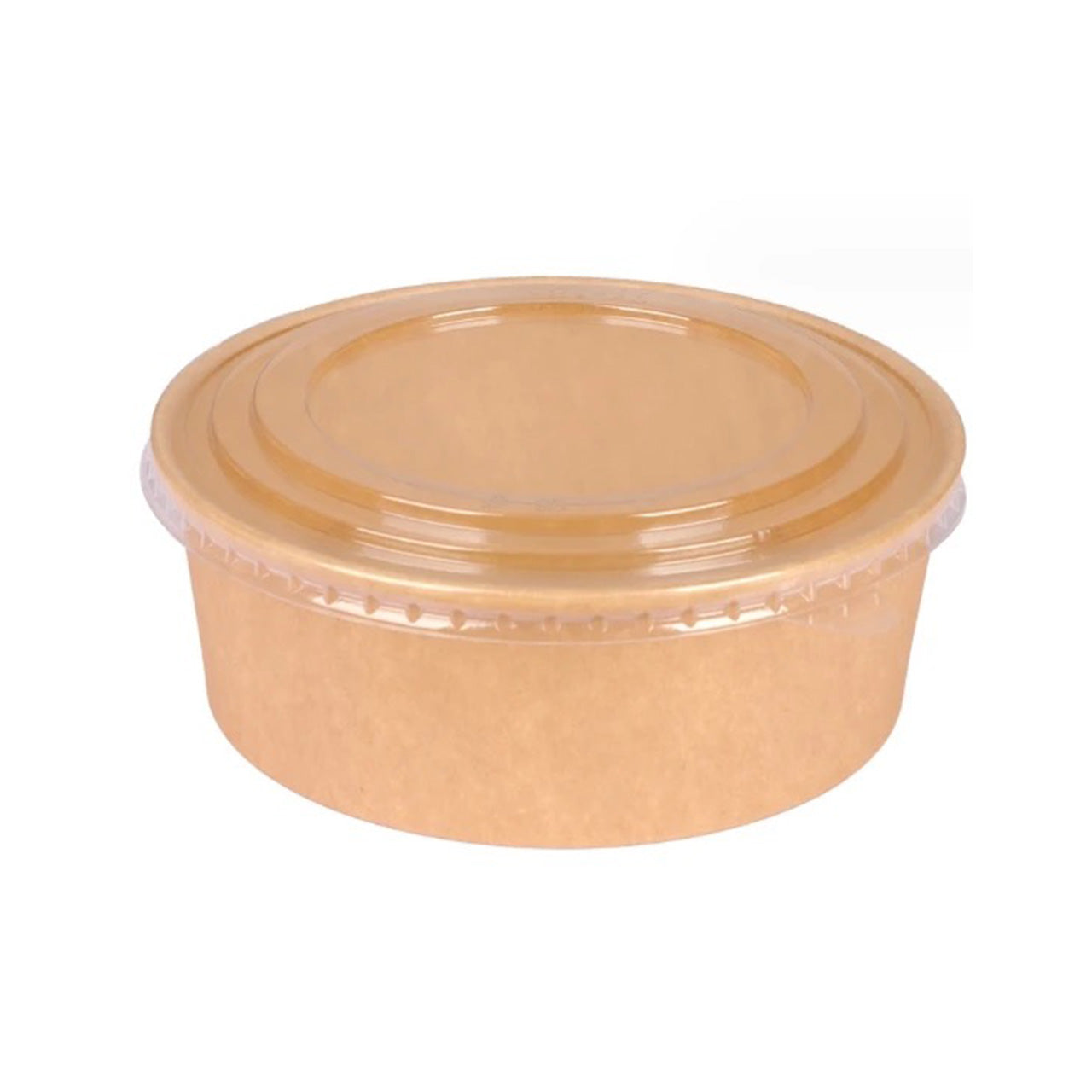 300 Sets, 750ml, ECO Friendly disposable Kraft Paper Bowls with Lids - Chefcoca