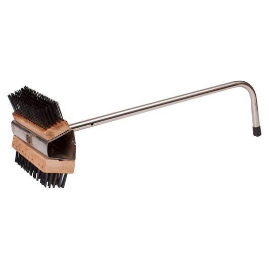 BR-21 - Dual-Head Wire Brush and 20" Handle - Chefcoca
